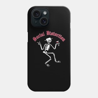 Vintage Skelly Raglan Phone Case