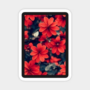 Beautiful Red Flowers, for all those who love nature #122 Magnet