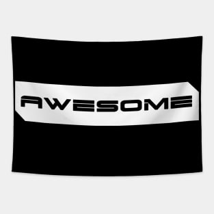 Awesome simple cyberpunk urban slang letters black Tapestry