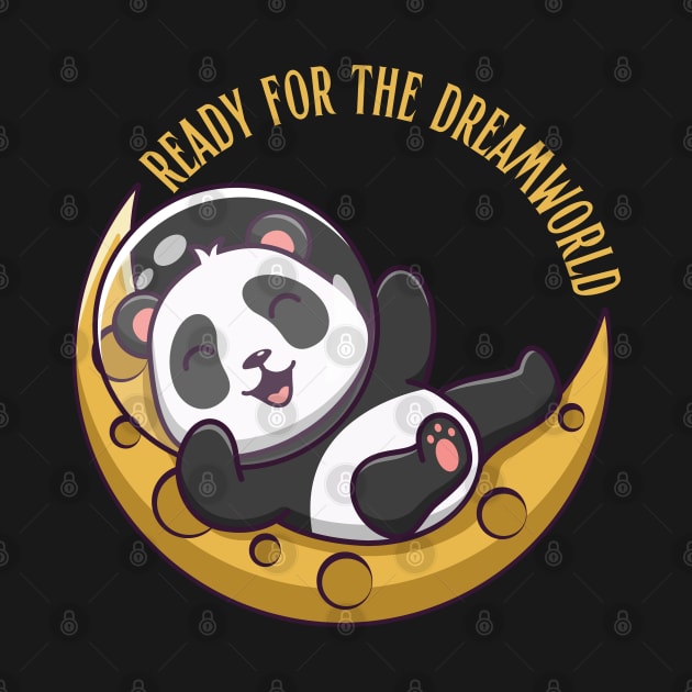 Ready for the dream world Hello little panda in pajamas sleeping cute baby outfit by BoogieCreates