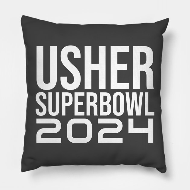 Usher Superbowl 2024 Pillow by Take It Keysie 