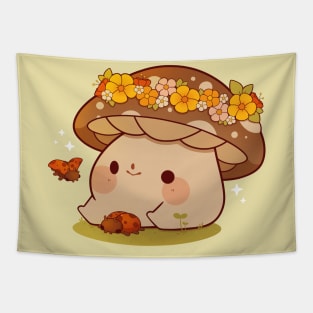 Flowercrown mushroom Tapestry