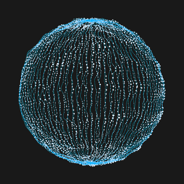 Technical Sphere Wireframe by TONYSTUFF