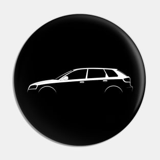 Audi A3 Sportback (8P) Silhouette Pin