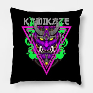 Japanese Oni Mecha 9.5 Pillow