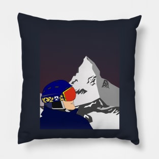 Matterhorn Skier - Call of the Mountains Pillow