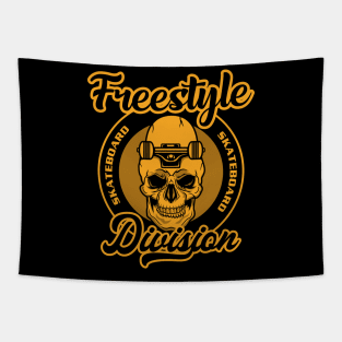 FREESTYLE SKATEBOARD DIVISION ART Tapestry