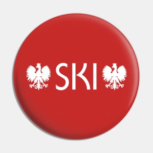 SKI Polish Name Eagle Dyngus Day Pin