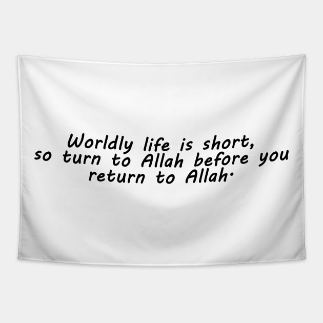 Islam Quotes Tapestry by Hason3Clothing