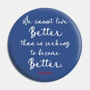 Socrates Quote Pin