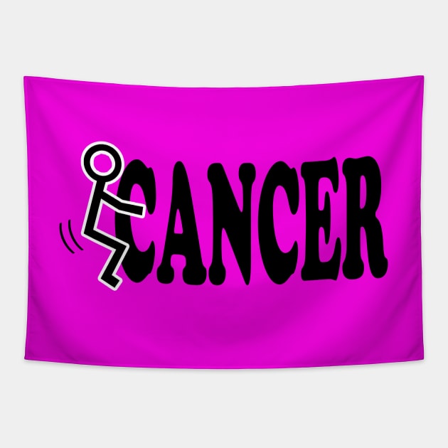 Screw Cancer Tapestry by ckandrus