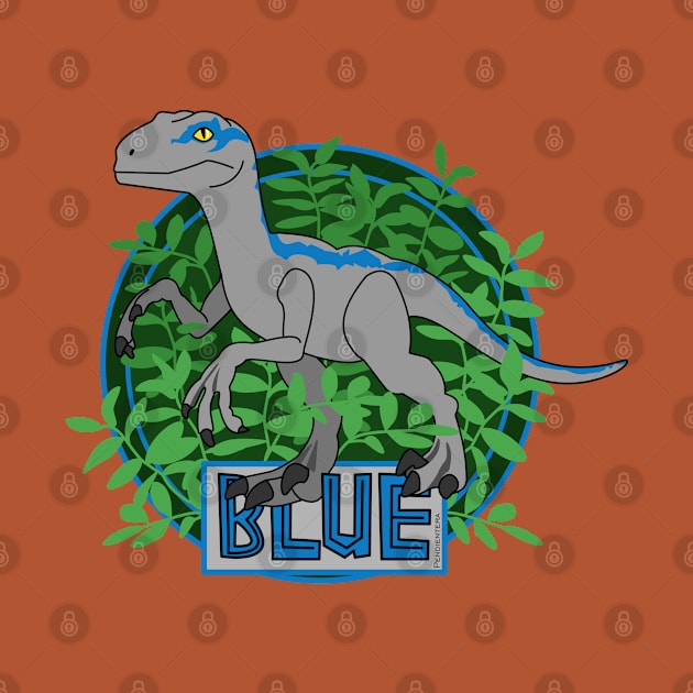 Dinosaur Blue by Pendientera