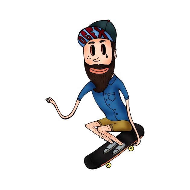 Skateboard Hipster by ogfx