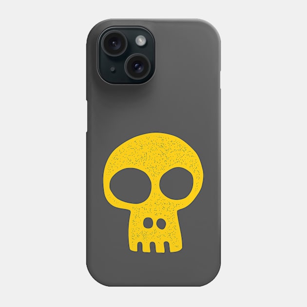 Yellow Skull Phone Case by AKdesign