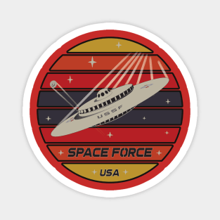 Space Force Retro Mothership Magnet