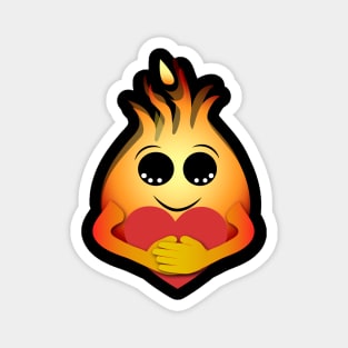 Caring Flame Emoji Magnet