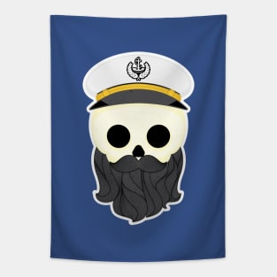 Bearded Sailor Skull Tapestry