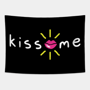 "kiss me" Tapestry