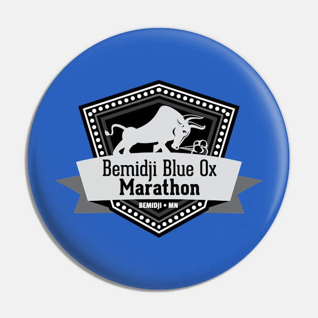 Bemidji Blue Ox Marathon Pin by Blue Ox Marathon