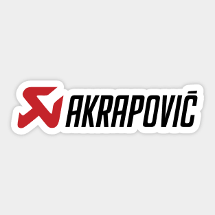 AKRAPOVIC EXHAUST STICKERS SET OF TWO MADE IN ITALY