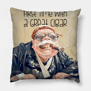 Puff Sumo: There's Nothing Like the First Time With a Great Cigar Pillow