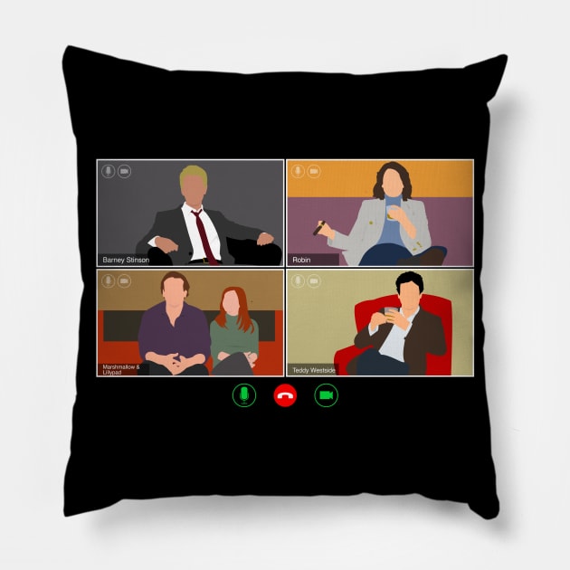 How I Met Your Mother Virtual Hangout Pillow by doctorheadly