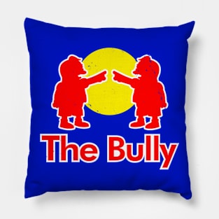 Funny Bully Energy Drink Cartoon Quote Logo Parody Pillow