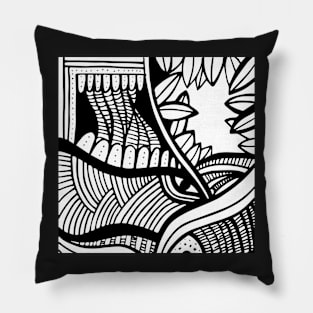 abstract ink design Pillow