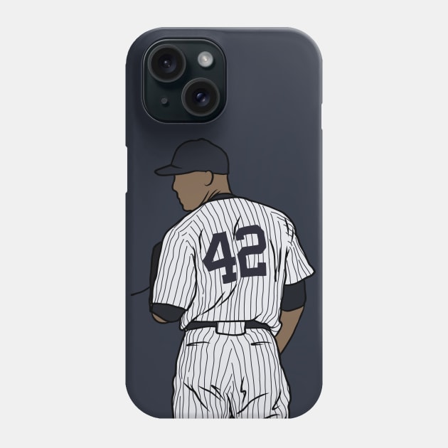 Mariano Rivera Back-To Phone Case by rattraptees