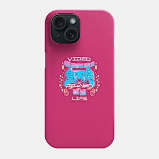 video games ruined my life Phone Case