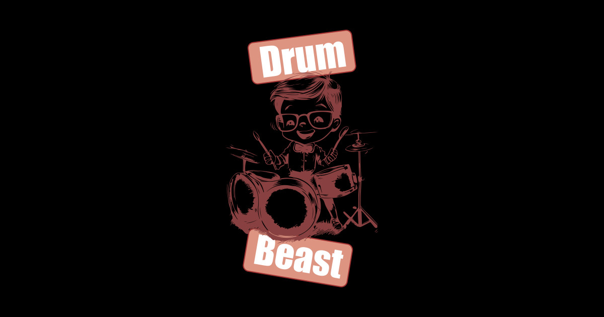 Drum beast Drum Beast Sticker TeePublic