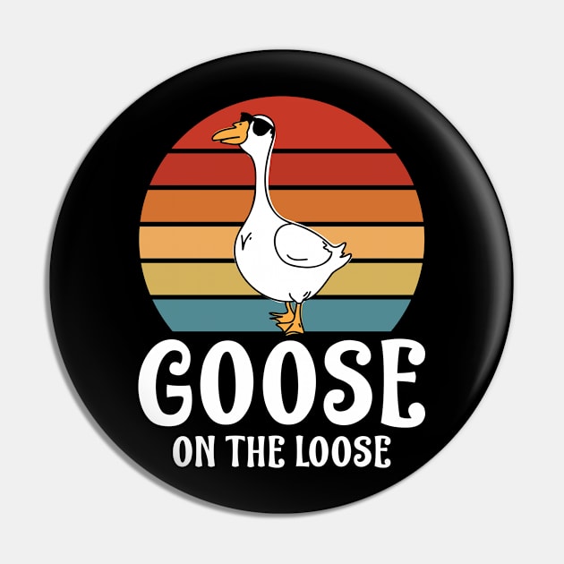 Goose On The Loose -  Goose Pin by AngelBeez29