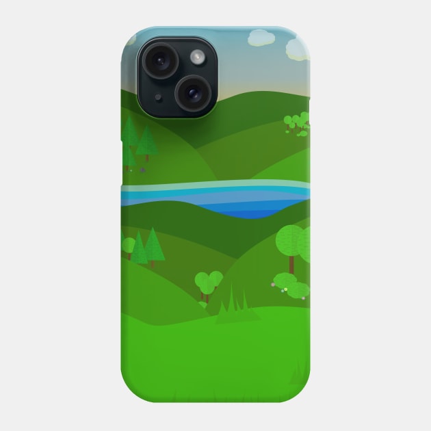 Rolling Hills Phone Case by creationoverload