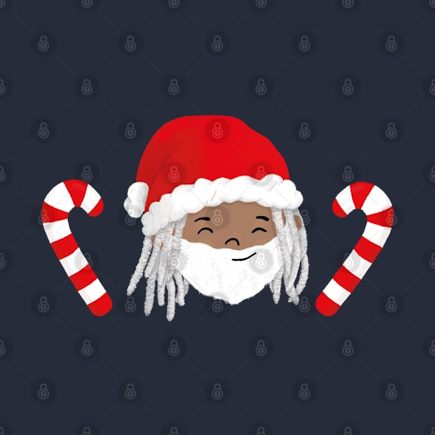 Santa "Jay" with Candy Sticks by TinatiDesign