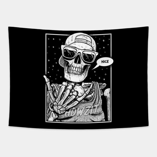 Cool Bones Tapestry by GAz