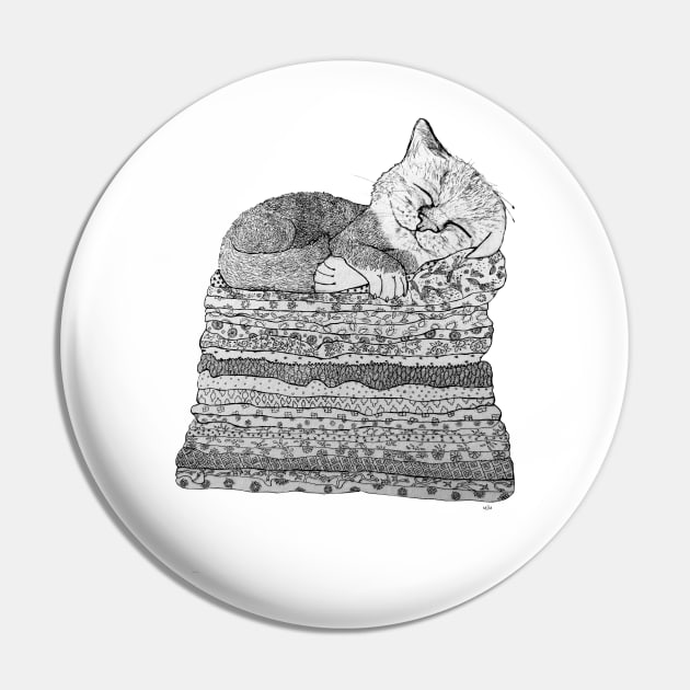 Sleeping Cat Pin by msmart