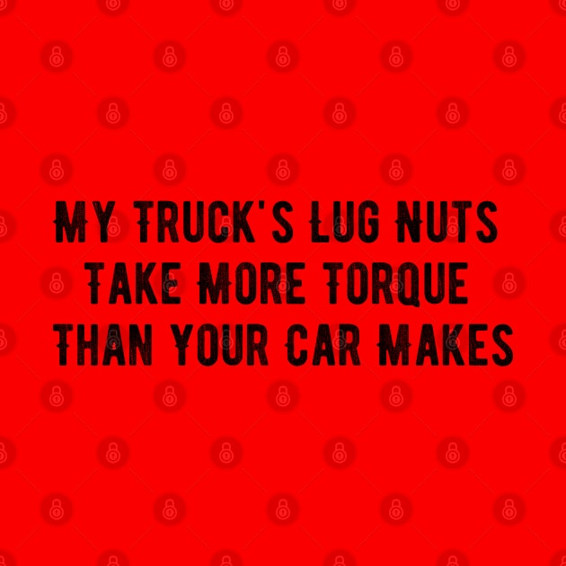 My Trucks' Lug Nuts Take More Torque Than Your Car Makes by jutulen