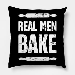 Real Men Bake | Funny Baking Design Pillow