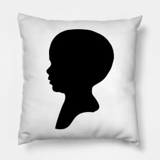 Little Boy Silhouette Pillow