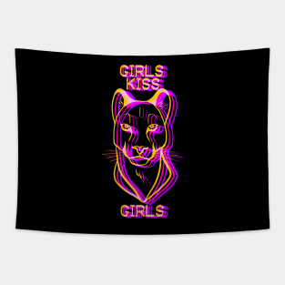 Girls Kiss Girls Tapestry