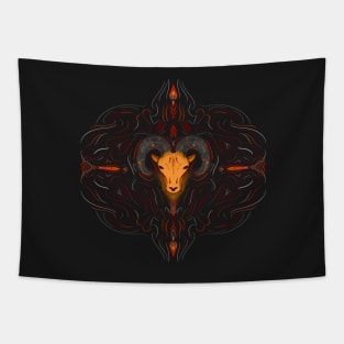 Astro Tribal Aries Tapestry