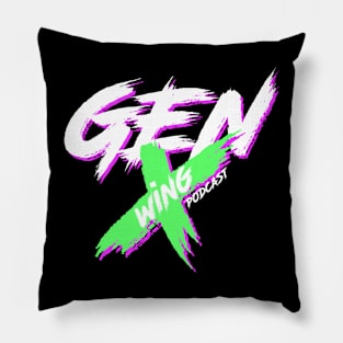 Gen X Wing Rage - Green/Pink Pillow