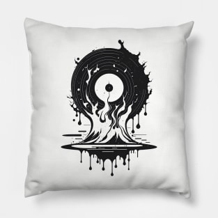 melty vinyl records Pillow