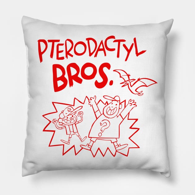 Pterodactyl bros Pillow by atizadorgris