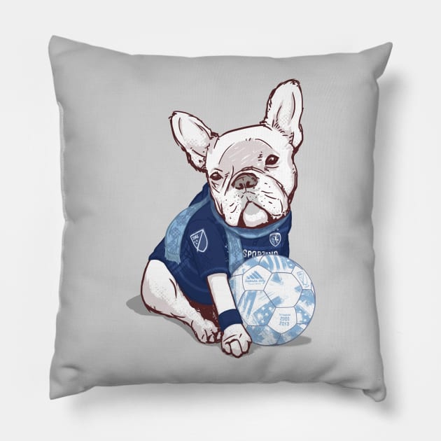 Sporting Soccer Pillow by flowwestprintandapparel