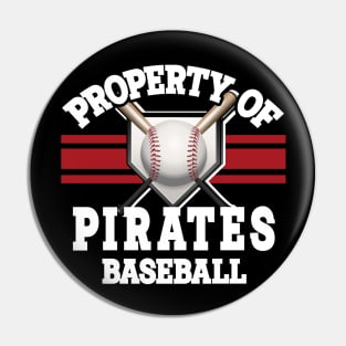 Proud Name Pirates Graphic Property Vintage Baseball Pin