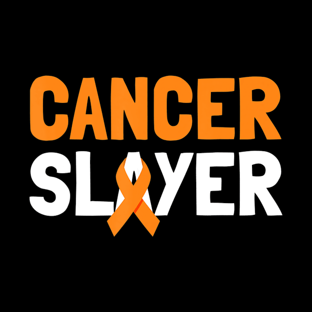 Leukemia Cancer Slayer T Shirt Brave Cancer Survivor Gift by mazurprop