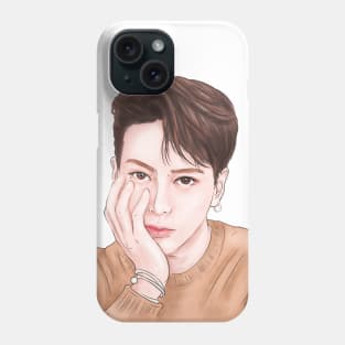 "Gaze of a King" - Digital Fanart of Jackson Wang from GOT7 with a powerful gaze Phone Case