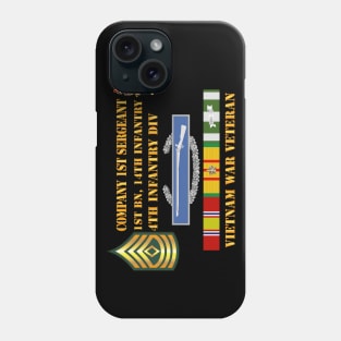 1st Bn 14th Inf - 4th ID - Company 1SG - Vietnam Vet Phone Case