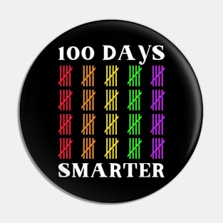 100 Days Smarter School Pin